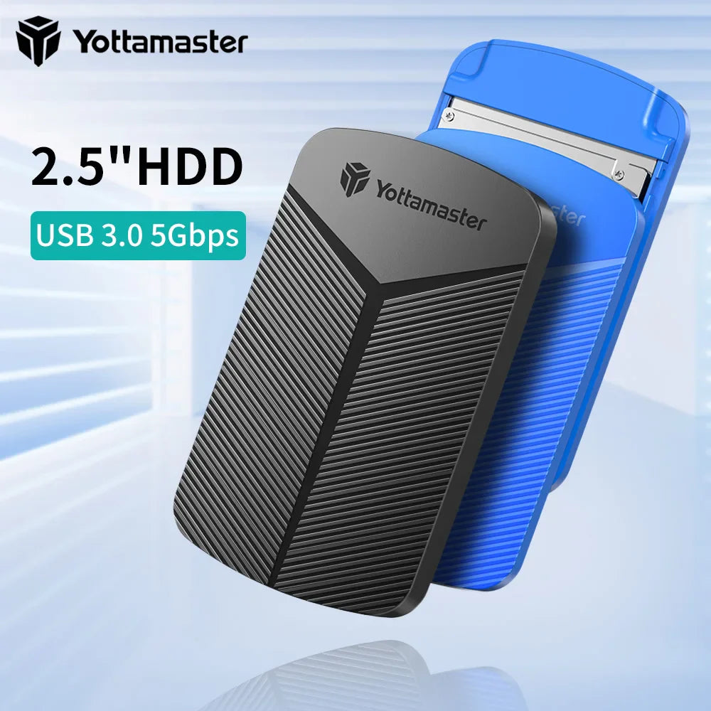 2.5-Inch SATA HDD/SSD Enclosure USB 3.0 UASP 6Gbps Adapter for Windows Mac Linux