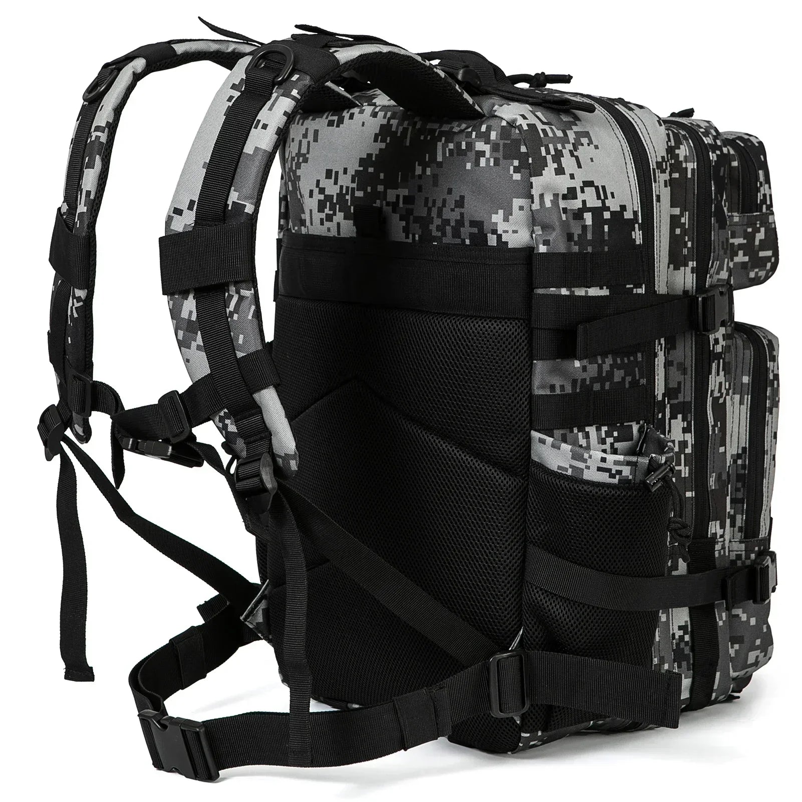 45L Tactical Backpack - 900D Waterproof MOLLE Rucksack for Hiking, Camping, Travel & School