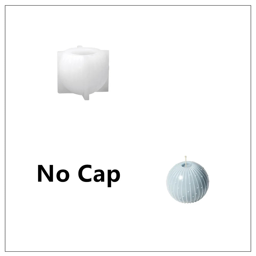 DIY Christmas Bauble & Tree Candle Silicone Mold Set, 3 Sizes, Platinum Silicone for Scented Candle Making