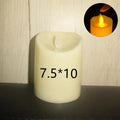 Flameless LED Candles Flickering Battery-Operated Pillar Candles for Wedding Christmas Party Decor — 1/5/10 Pack, Multiple Sizes (2–7.9 in / 5–20 cm)