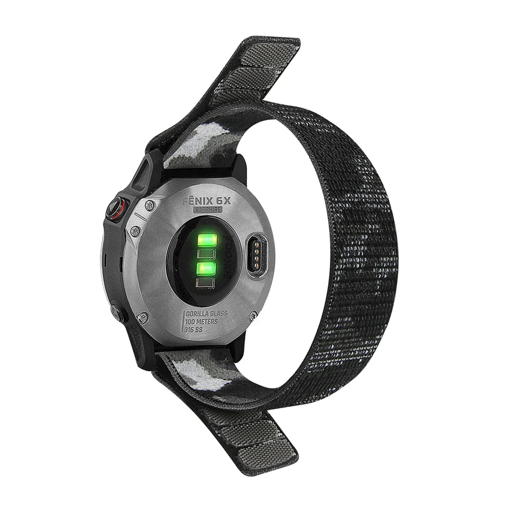 22mm 26mm QuickFit Nylon Loop Strap For Garmin Tactix 7 AMOLED Delta Bravo Band For Garmin Fenix 7X 6 PRO 5 3 Braided Watchbands