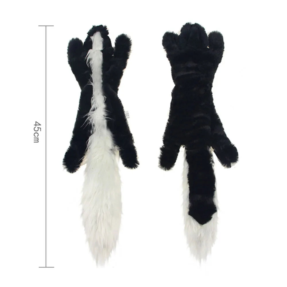 No-Stuffing Squeaky Dog Toy - Durable Simulated Animal Plush with Crinkle and Chew-Resistant Design
