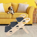 Foldable Wood 3-Step Pet Stairs for Small Dogs Non-Slip Sofa & Bed Ramp Portable Puppy Steps
