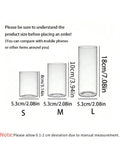 Clear Cylinder Borosilicate Glass Candle Holder Pillar Vase for Wedding & Party Centerpieces (Candles Not Included)