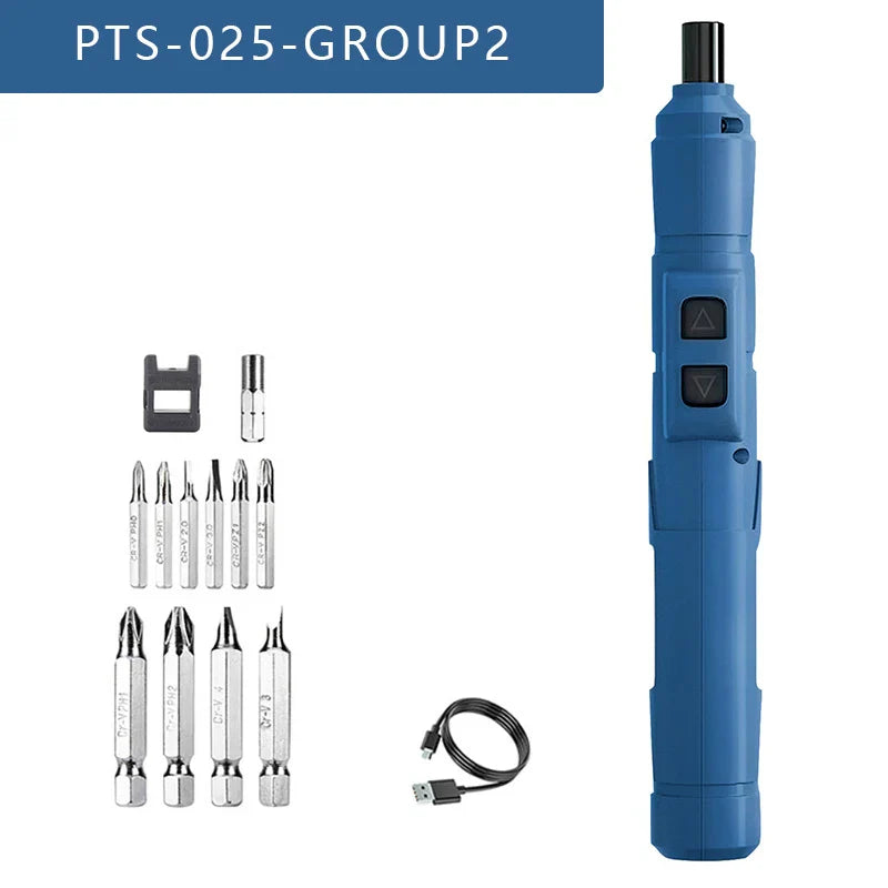 Mini Cordless Electric Screwdriver 3.6V Rechargeable 1300mAh USB-C, Precision Screwdriver with LED & Torque Control, 1/4" (6.35mm) Chuck