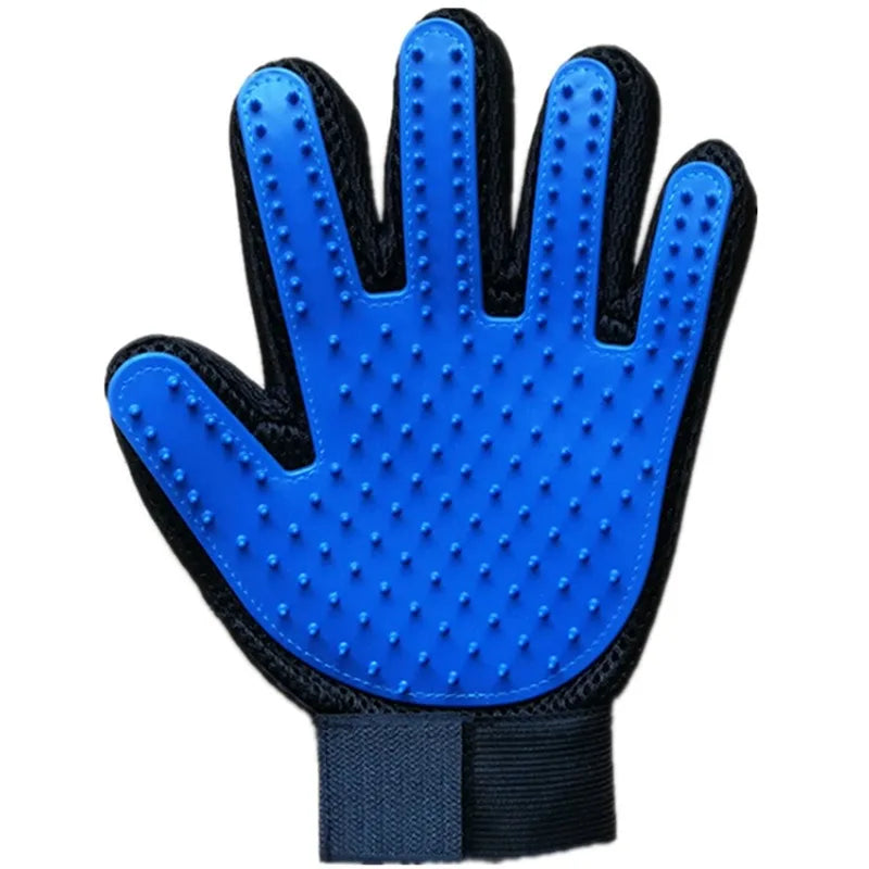 Multicolor Silicone Pet Grooming Gloves for Cats and Dogs – Reusable Hair Removal Mitt