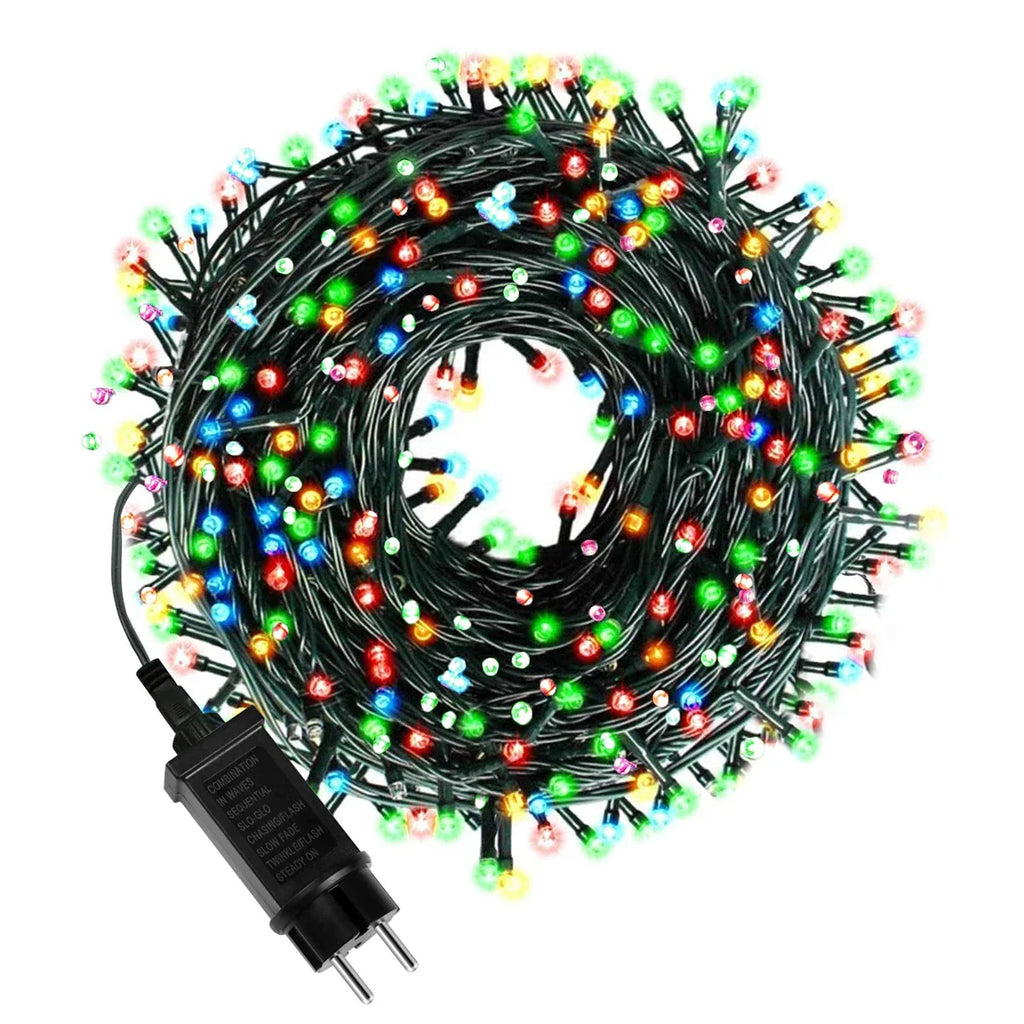 24V Outdoor LED Fairy String Lights – 10m/20m/30m/50m/100m (33ft/66ft/98ft/164ft/328ft) Warm White/White/Multicolor, IP65 Waterproof, 8 Modes