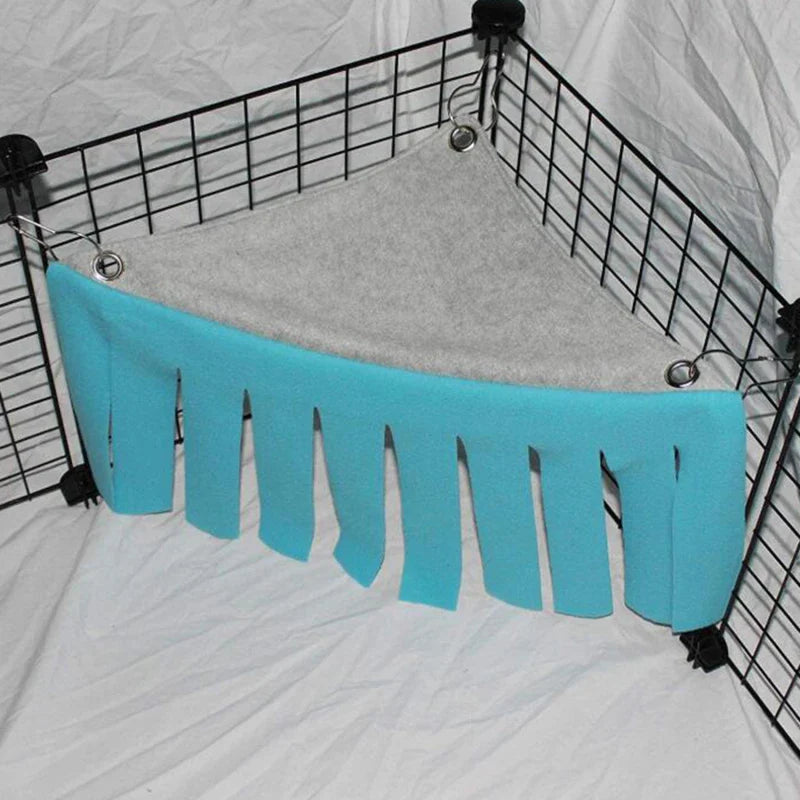 Tassel Pet Tent Hideout Hanging Bed for Small Pets — Guinea Pig Hamster Hedgehog Corner Hammock Nest