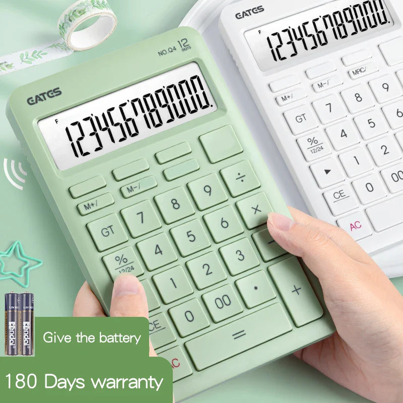 Solar 12-Digit Financial Calculator for Accounting, Students & Office Use