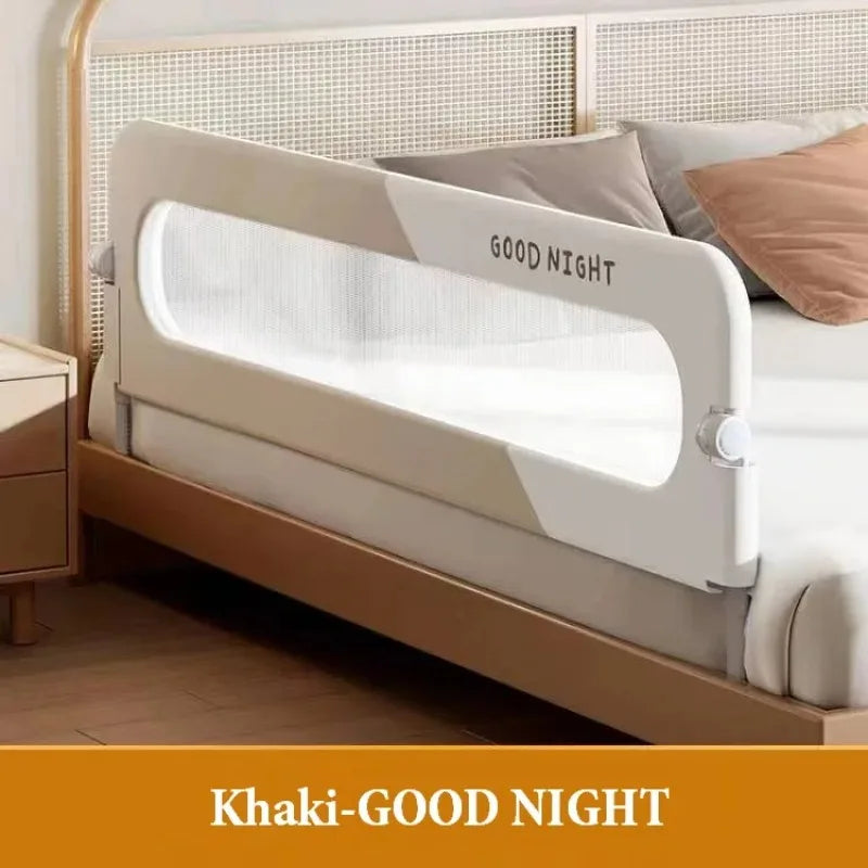 Foldable Baby Bed Rail Guard – Anti-Fall Safety Barrier for Infants & Kids, 150/180/200 x 70 cm (59/71/79 x 27.6 in)