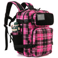 Tactical 25L Laser-Cut MOLLE Backpack - 900D Polyester Water-Resistant Daypack with Velcro Patch Panel, 15.7 x 9.8 x 9.8 in (40 x 25 x 25 cm)