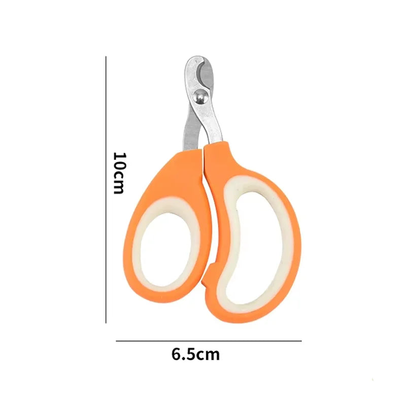 Half-Moon Pet Nail Scissors for Cats & Small Dogs – Stainless Steel Grooming Scissors (10 x 6.5 cm / 3.9 x 2.6 in)