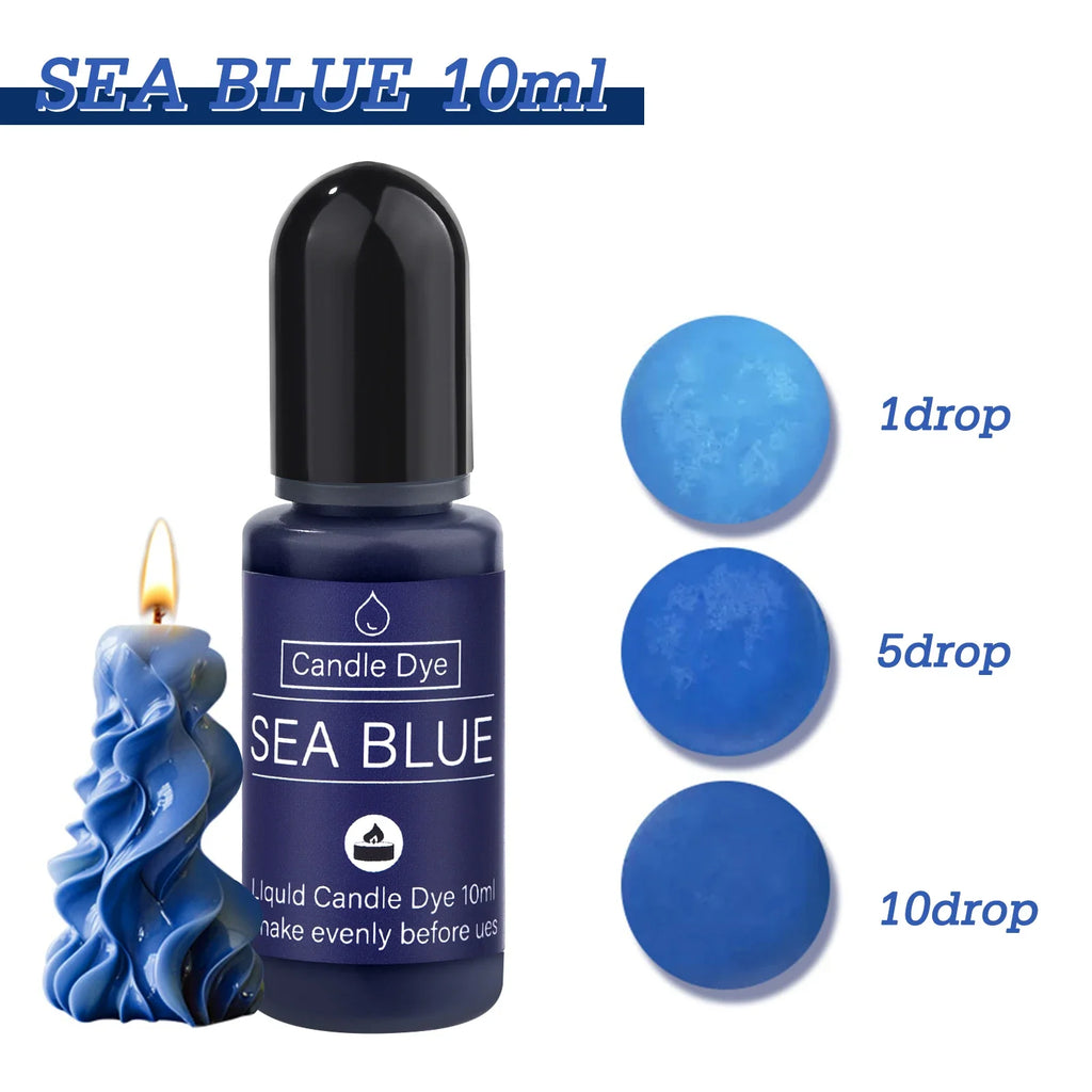 Liquid Candle Dye Pigment 10ml (0.34 fl oz) - Aromatherapy & DIY Candle Colorant
