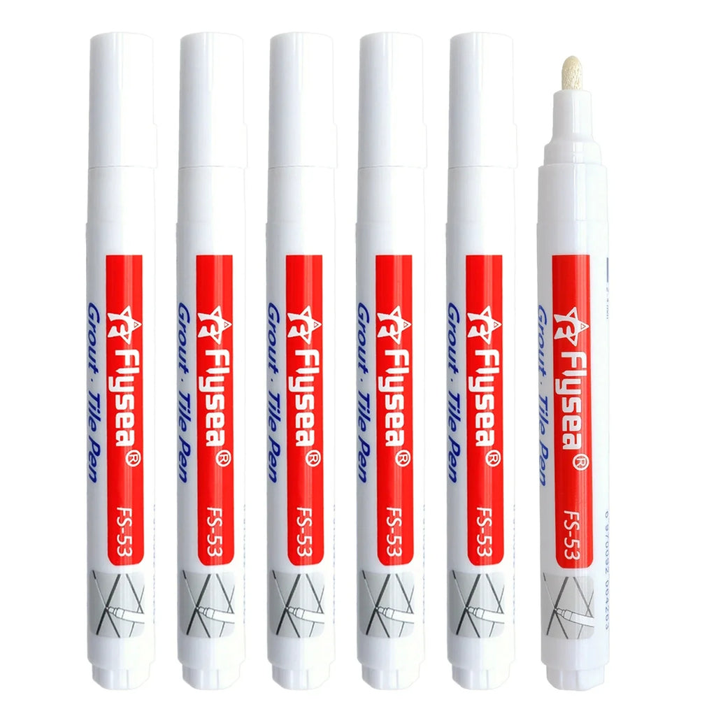 10-Pack 45mm Waterproof Permanent Marker Pens – Long-Head Quick-Dry for Woodworking & Construction, Deep-Hole Marking, Non-Toxic Black Red Blue