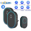 Smart Wireless Doorbell Waterproof Long Range 300m (984 ft) Remote Chime - Plug-in Options EU/UK/US, 39 Melodies