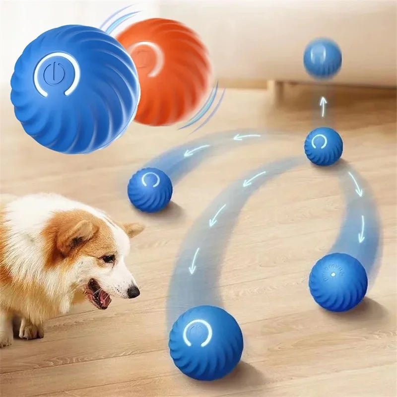 Interactive Rechargeable Pet Ball Toy USB — Automatic Moving Bouncing Ball for Puppies & Kittens, 5.2 cm (2.05 in)
