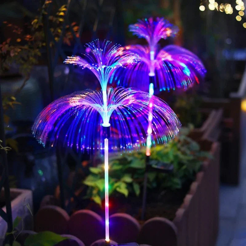 7-Color Changing Solar Jellyfish Garden Light – Waterproof LED Outdoor Pathway & Lawn Lamp