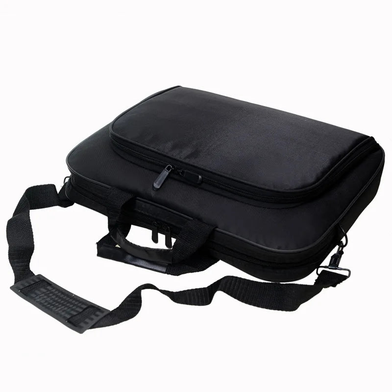 15.6-inch / 17-inch (41×30×7 cm / 45×34×7 cm) Nylon Laptop Briefcase – Large Capacity Handheld, Shoulder & Crossbody Messenger Bag