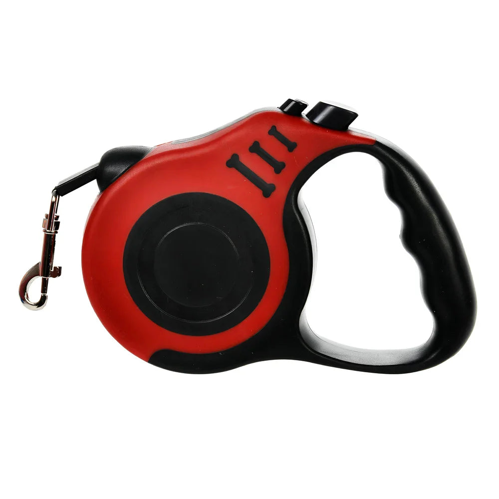 Retractable Dog Leash 3m (10ft) / 5m (16ft) Nylon Quick-Release Leash for Small to Large Dogs — Walking, Hiking & Travel