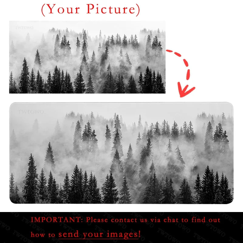 Custom XL/XXL Gaming Mouse Pad Large Non-Slip Natural Rubber Desk Mat for PC, Office & Home