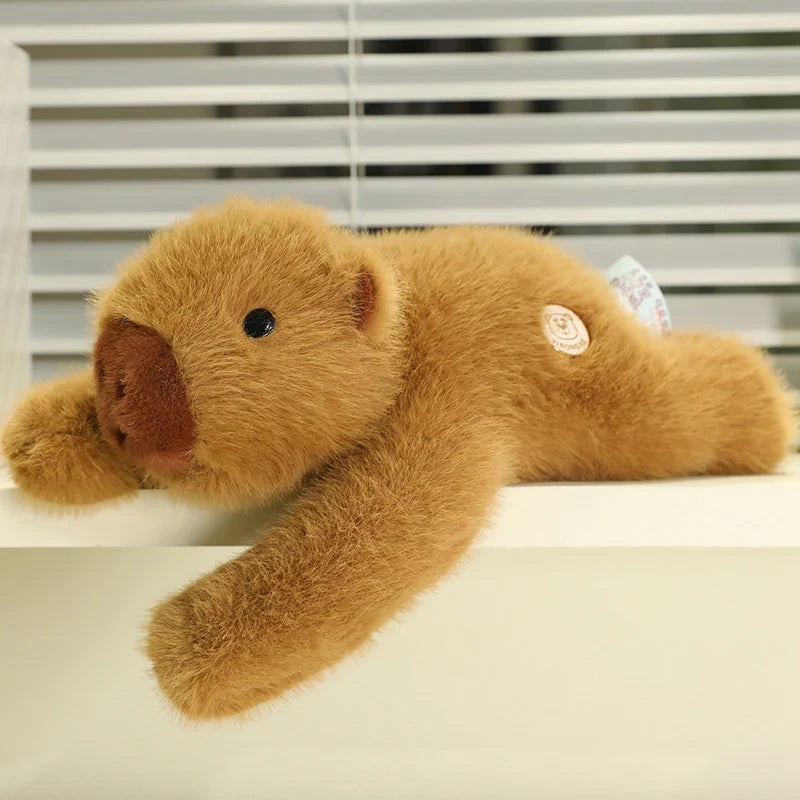 Long-Arm Weighted Plush Animal Pillow – Soft Fluffy Raccoon, Koala, Bear & Giraffe Cushion
