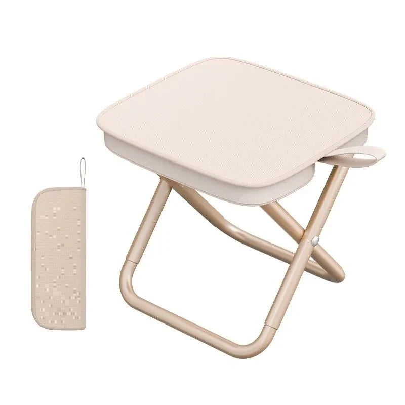 Portable Ultralight Folding Camping Stool, Compact Travel & Fishing Seat for Picnic and Beach