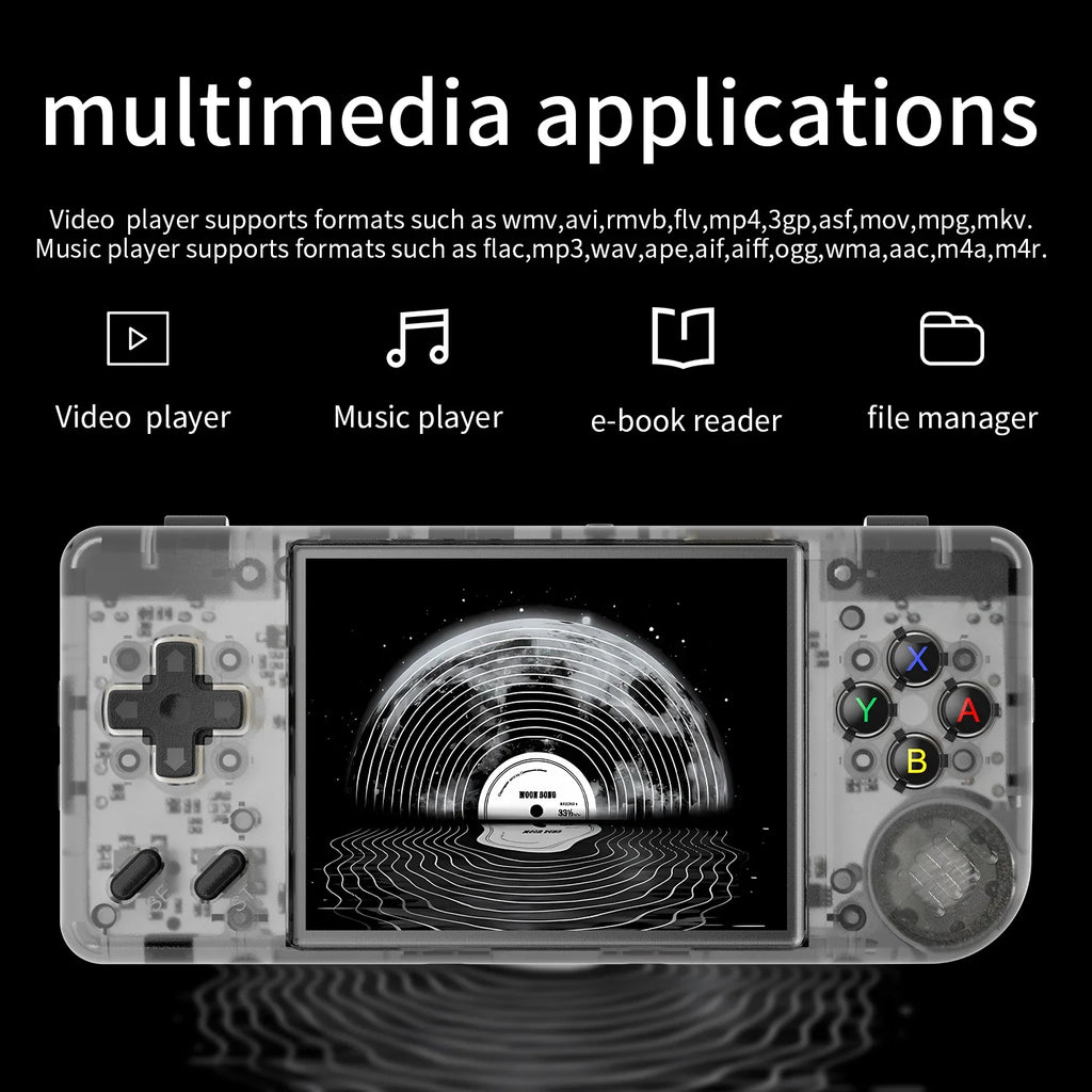 Mini Handheld Retro Game Console 2.83" (7.19 cm) IPS 640x480, 64GB, 5000+ Games, HDMI TV Output, Linux