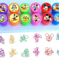 12-Pack Kawaii Cartoon Mouse Seal Stickers — Cute Birthday Party Favors for Kids