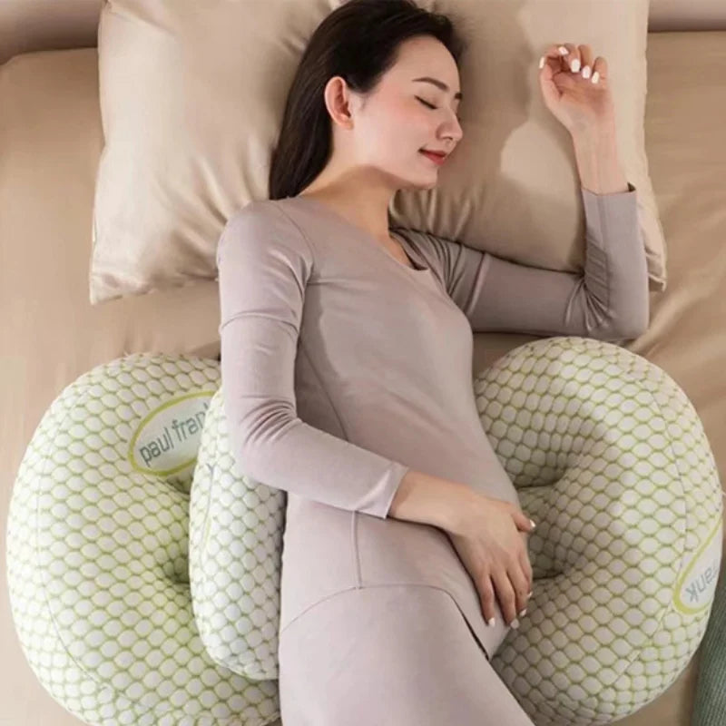Maternity Pillow 65 x 50 cm (25.6 x 19.7 in) Cotton Pregnancy Waist & Abdominal Support Pillow
