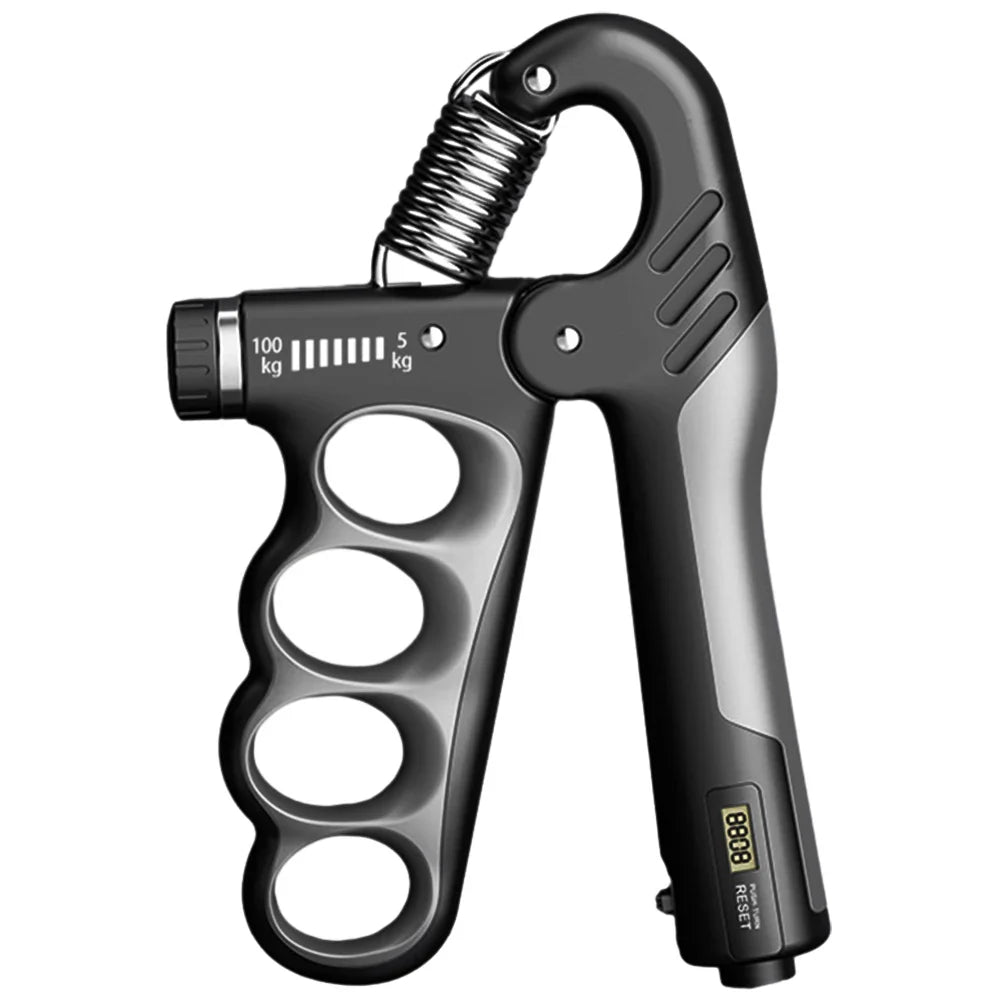 Adjustable 5-100KG Grip Strength Trainer with Electronic Counter, Wrist Expander Hand Gripper for Muscle Building & Recovery