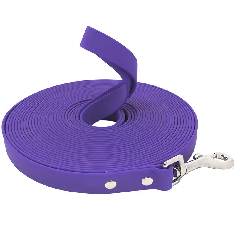 Waterproof PVC Dog Long Leash – Durable Easy-Clean Training & Recall Lead for Small to Large Dogs, 10 ft (3 m), 16 ft (5 m), 33 ft (10 m), 50 ft (15 m)