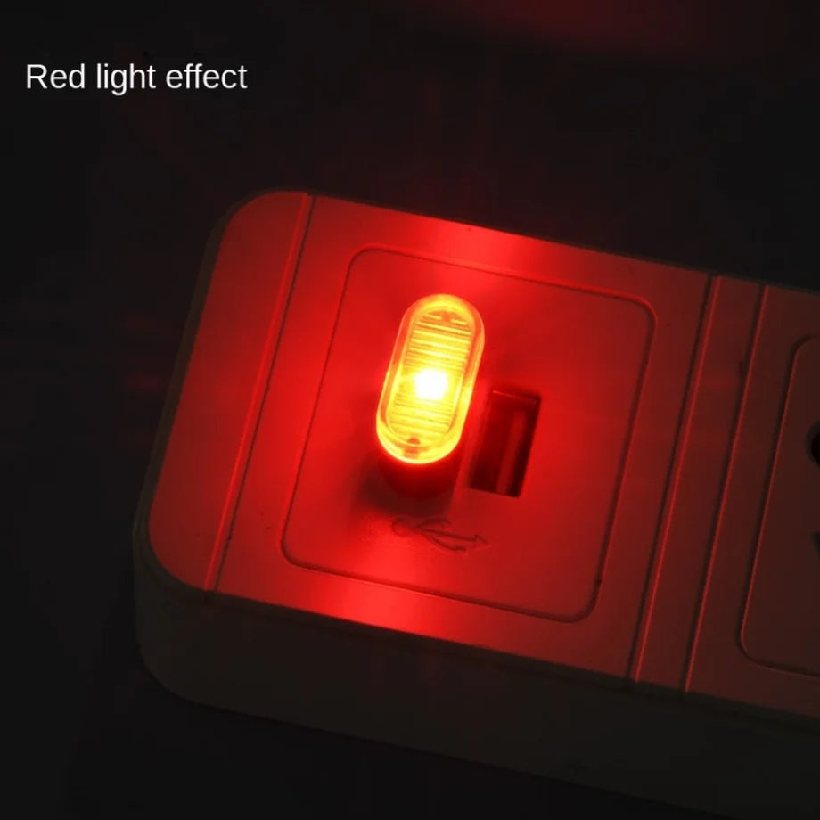 Mini USB LED Ambient Light for Car Interior - Portable Plug & Play Neon Decorative Lamp