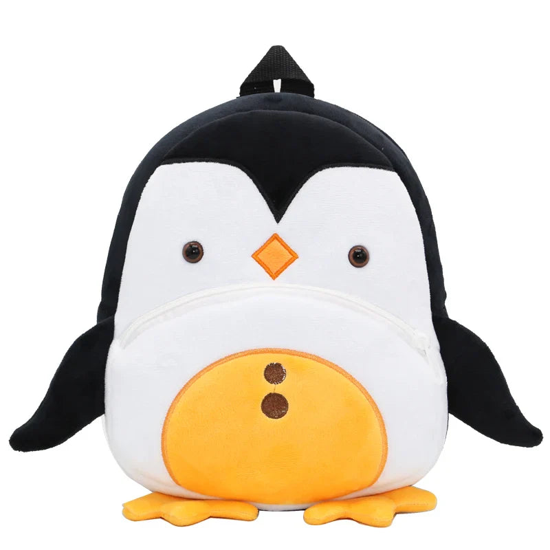 Cute Plush Animal Kids Backpack - Cartoon School Bag for Girls & Boys, Soft Preschool Backpack