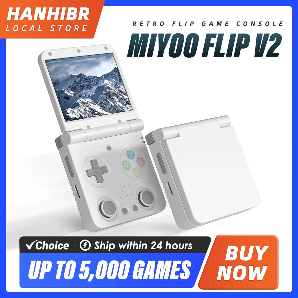 3.5-inch (8.9 cm) IPS Handheld Retro Game Console — Linux Onion OS, 5000+ Games, Mini HDMI & USB-C, 3000mAh