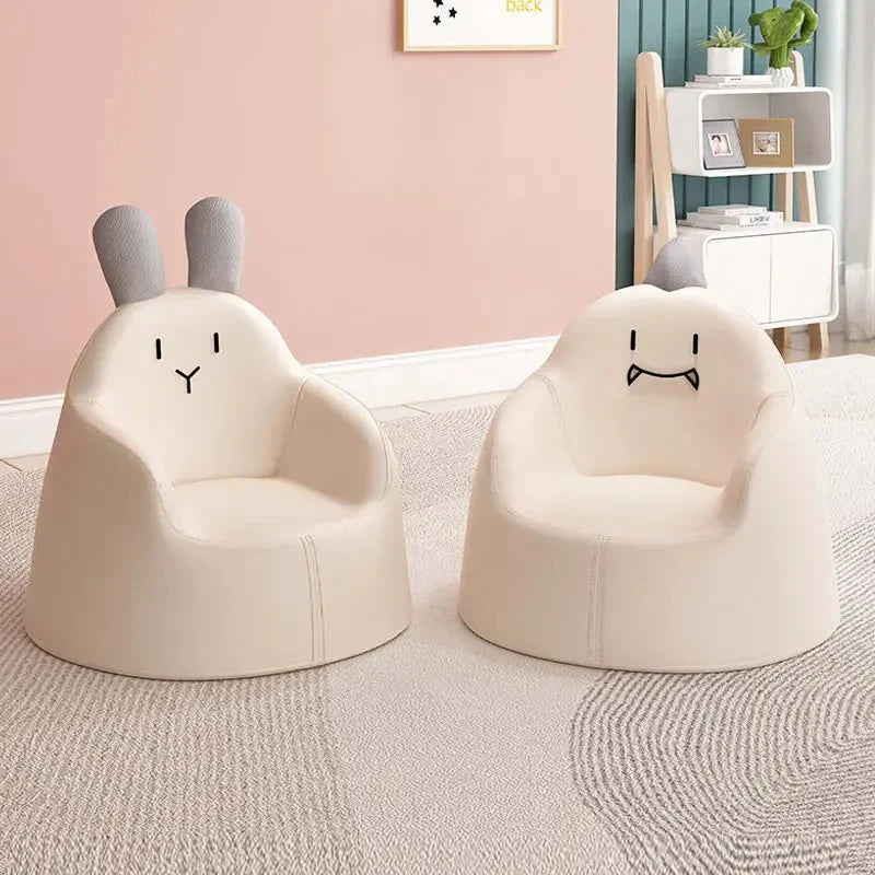 Children's Mini Cartoon Sofa for Kids (Ages 1-6) Removable Washable Rabbit & Bear Toddler Seat