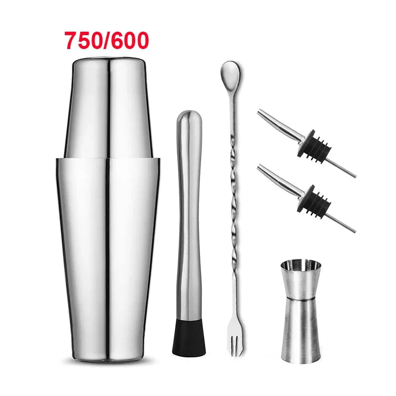 Boston Shaker Set – Professional Stainless Steel Cocktail Mixer & Bartender Kit
