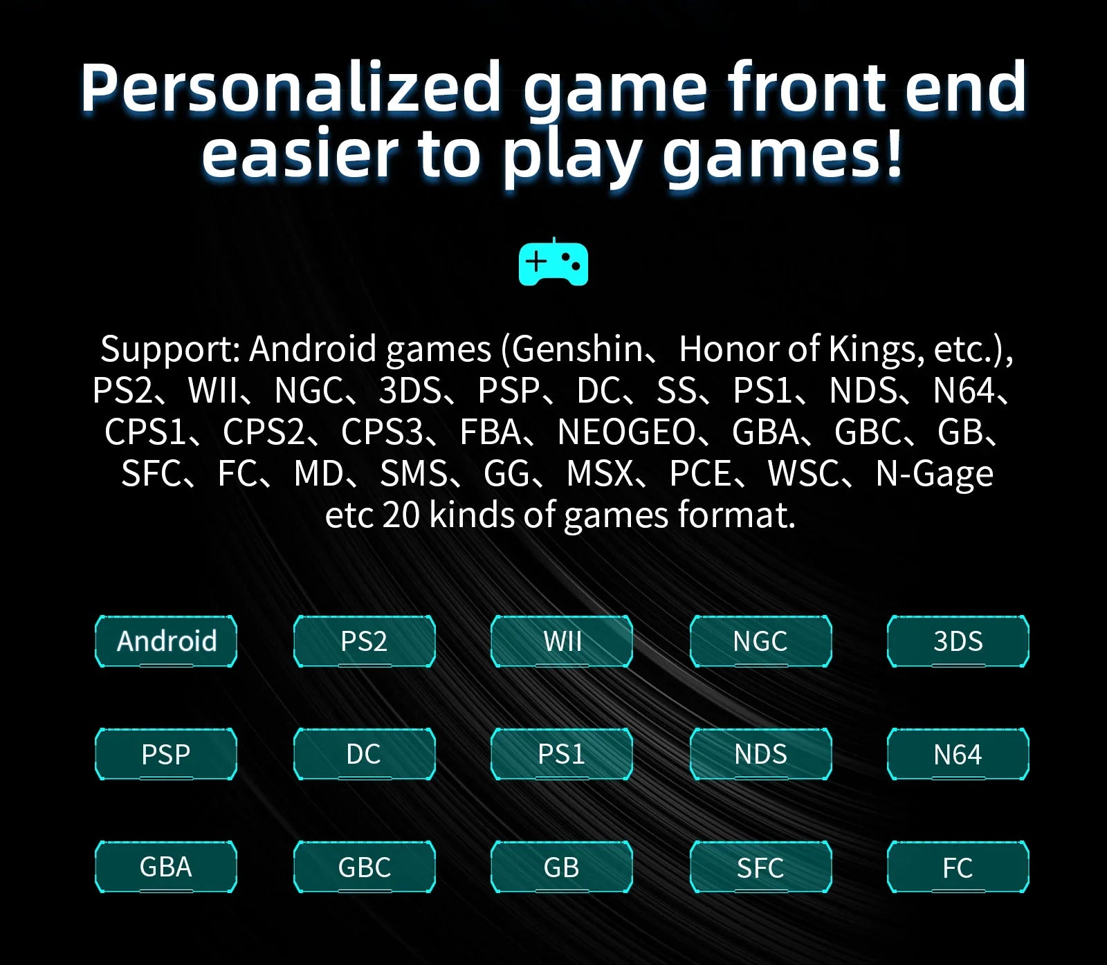 4.0-inch (10.16 cm) Android Handheld Gaming Console – Metal Shell IPS Touchscreen, 128GB, 3000+ Retro Games