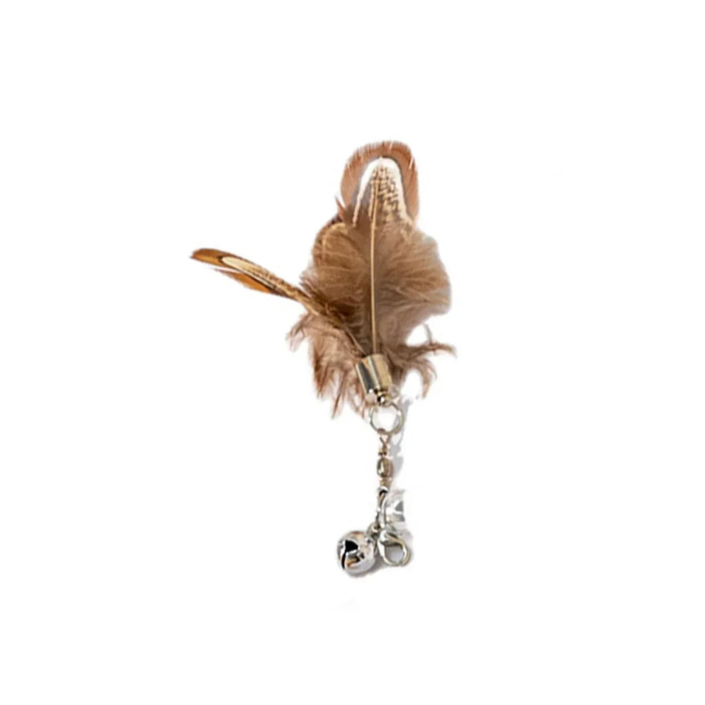 Interactive Cat Feather Toy Refill Kit – Feather Birds, Faux Worm & Foam Ball with Bell for Kittens