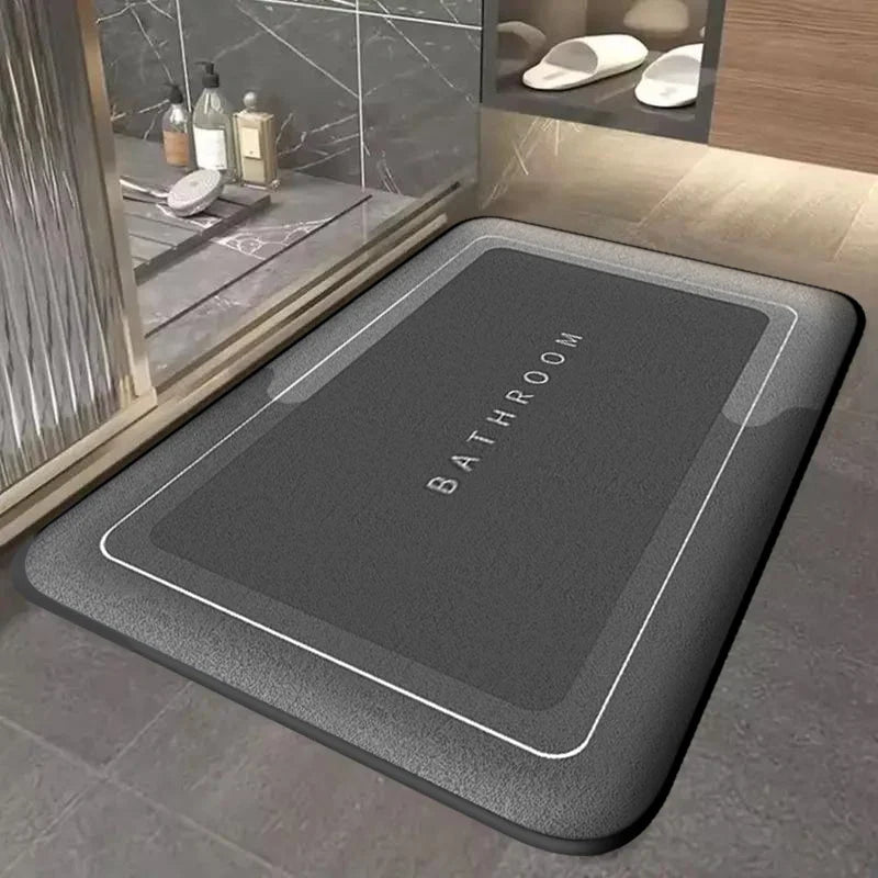 Thick Absorbent Bath & Door Mat — Quick-Dry Non-Slip Mat for Bathroom, Kitchen & Entryway