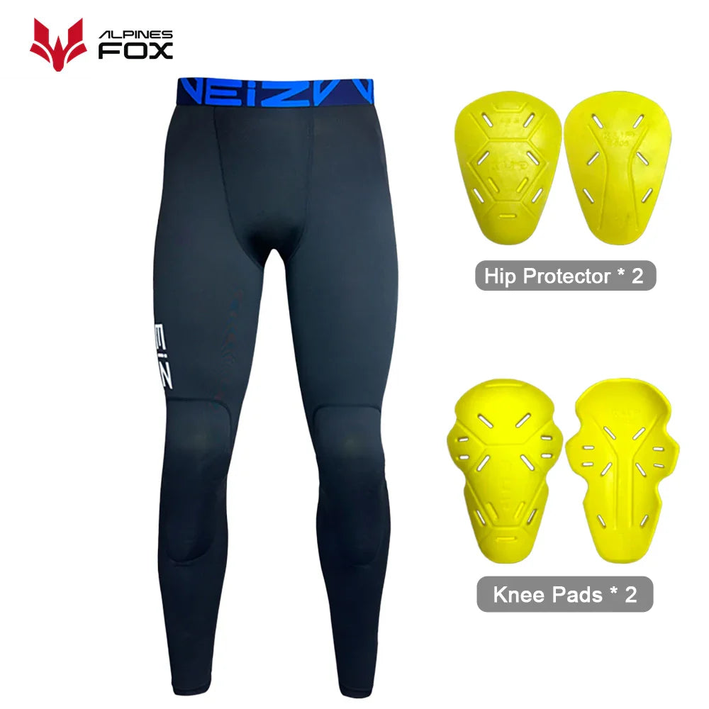 Motorcycle Compression Riding Pants Breathable Mesh Summer Motocross Trousers with CE Knee & Hip Protectors