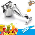 Manual Hand-Press Juice Squeezer - Aluminum Citrus & Sugarcane Juicer for Lemon, Orange, Pomegranate, Ginger