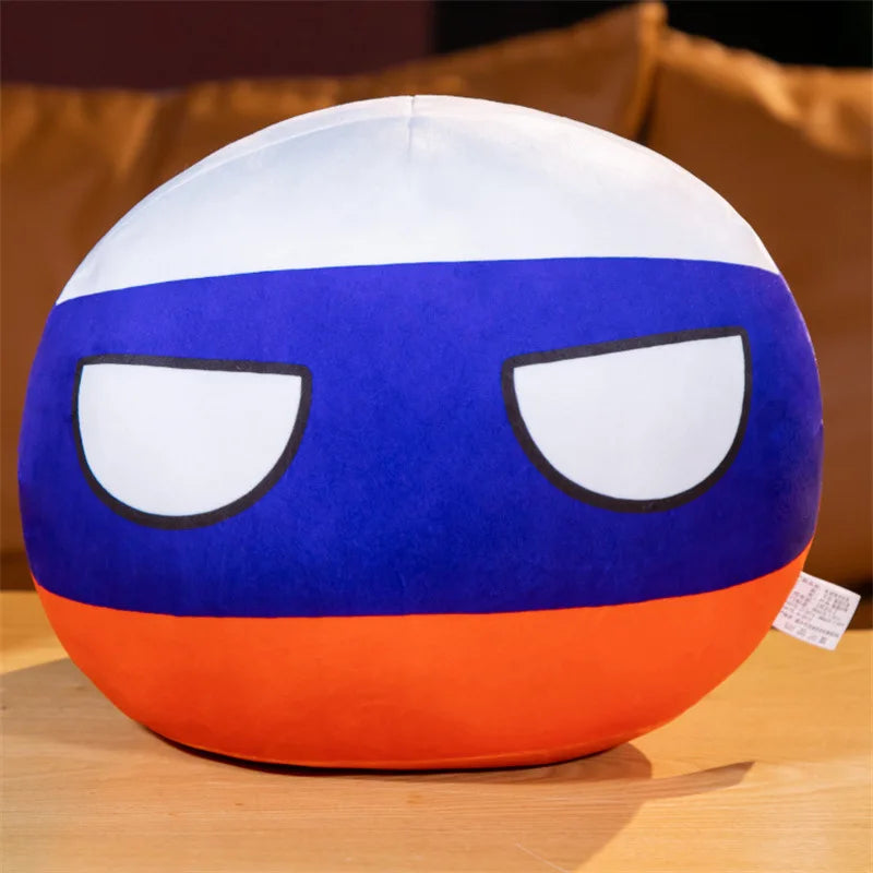 Polandball Countryball Plush Keychain 10 cm (3.9 in) 70 Designs Country Ball Pendant Stuffed Toy for Kids