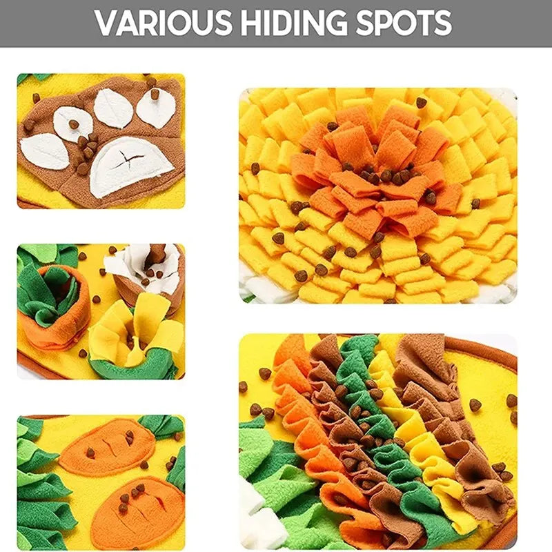 Dog Snuffle Mat Foraging & Scent Training Puzzle Toy – Interactive Slow Feeder, 25 x 17 in (63 x 43 cm)