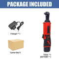 Cordless Right Angle Impact Wrench 3/8 in (9.5 mm) — 12V/18V Brushless Rechargeable Electric Ratchet Driver for Auto & DIY