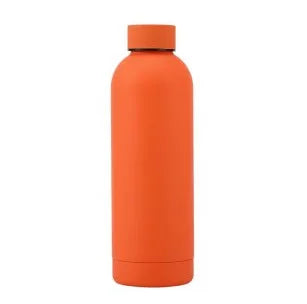 Personalized 500ml (17oz) Insulated Stainless Steel Water Bottle – Leakproof Screw Lid Travel Thermos | Custom Logo Gift for Weddings & Groomsmen