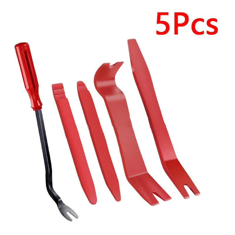 Car Panel Trim Removal Tool Kit — 5/11/41-Piece Pry Sets for Dash, Door & Audio Install (Blue/Red)
