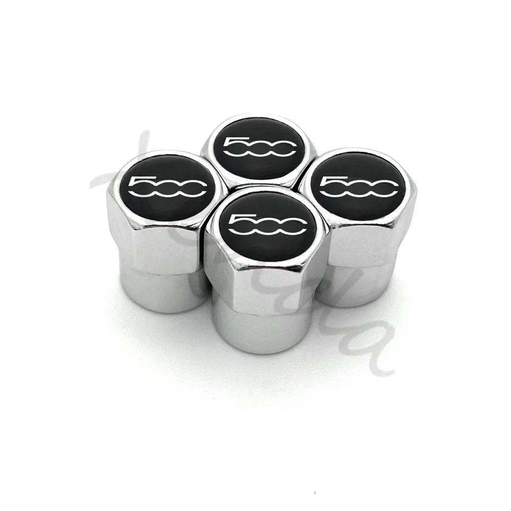 4-Pack Aluminum Alloy Tire Valve Stem Caps – Airtight Dustproof Wheel Valve Covers
