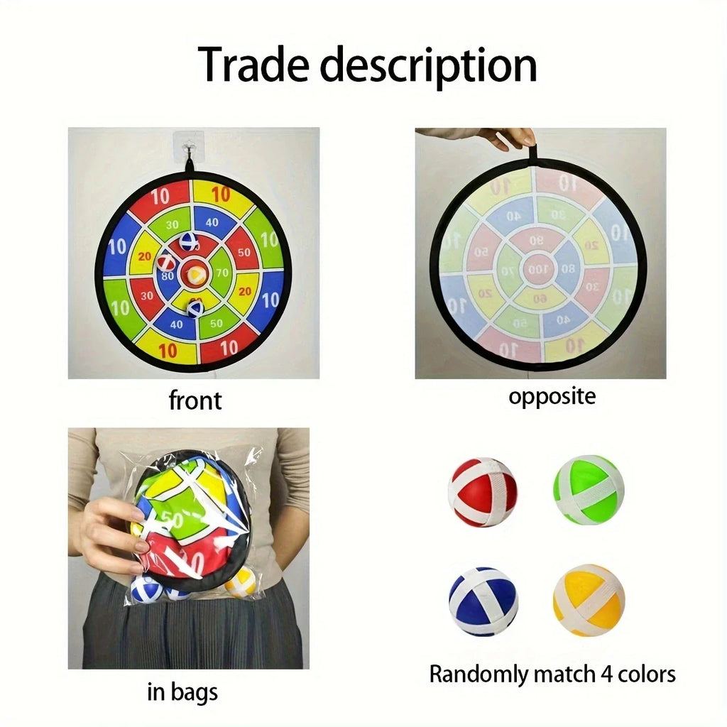 12-Pack Sticky Ball Dart Disc Set – 36 cm (14.2 in) Suction Sticky Balls for Kids, Indoor & Outdoor Party Game, Birthday Gift