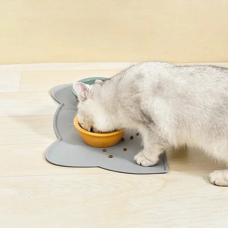 Silicone Pet Feeding Mat Non-Slip Waterproof Bowl Mat for Dogs & Cats Anti-Spill Placemat