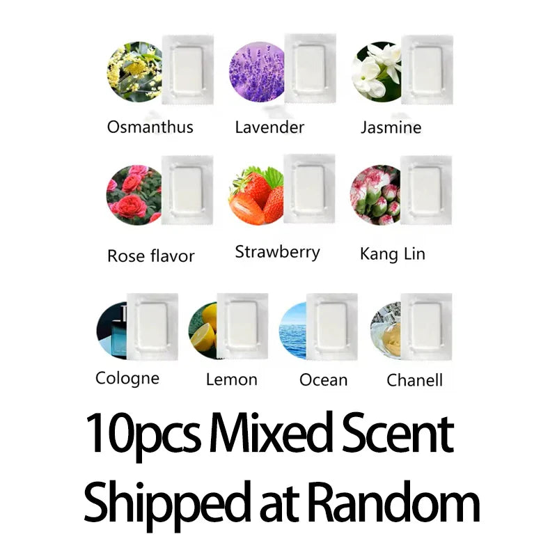 Car Air Vent Aromatherapy Tablets — Solid Fragrance Pads for Air Vents, 10/50/100/500 Pack